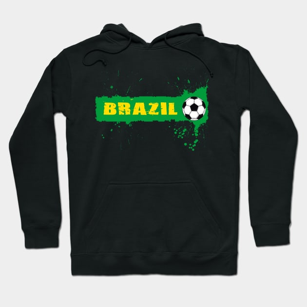 Brazil Soccer Brazil Futbol Football Brazilian Flag Jersey Hoodie by JayD World